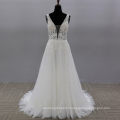 white bridal sequin a-line a line wedding gown